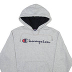 CHAMPION Mens Grey Hoodie S