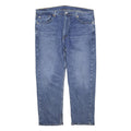 LEVI'S 505 Mens Jeans Blue Regular Straight Denim Medium W40 L41 Classic Cut Zip