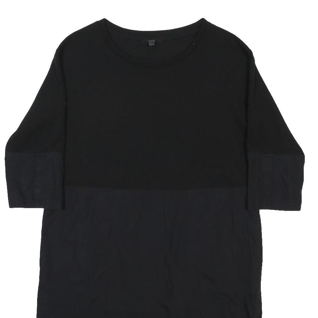 COS Womens Black Dress Day Polyester Blend Midi M Comfortable Style