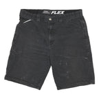 DICKIES Mens Shorts Black XL W34 Workwear Cotton Blend Regular Fit Utility