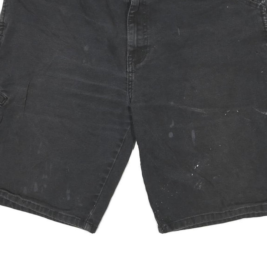 DICKIES Mens Shorts Black XL W34 Workwear Cotton Blend Regular Fit Utility