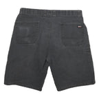 DICKIES Mens Shorts Black XL W34 Workwear Cotton Blend Regular Fit Utility