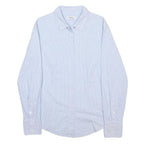MAX&CO Womens Blue & White Striped Shirt UK 4 Cotton Blend Classic Button Up