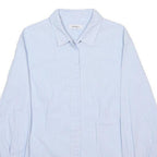 MAX&CO Womens Blue & White Striped Shirt UK 4 Cotton Blend Classic Button Up