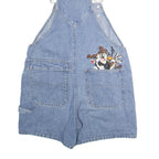 WARNER BROS Womens Blue Denim Cotton Loose Dungarees M W36 L5 Looney Tunes