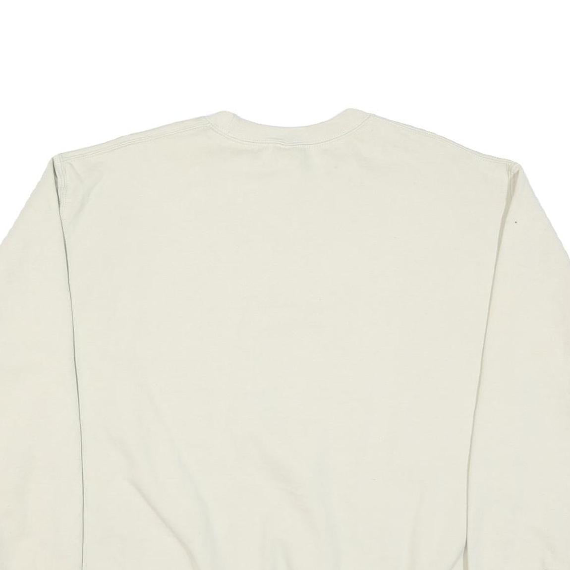 GILDAN Mens Cream San Francisco Football Crew Neck M Vintage Style Sweatshirt