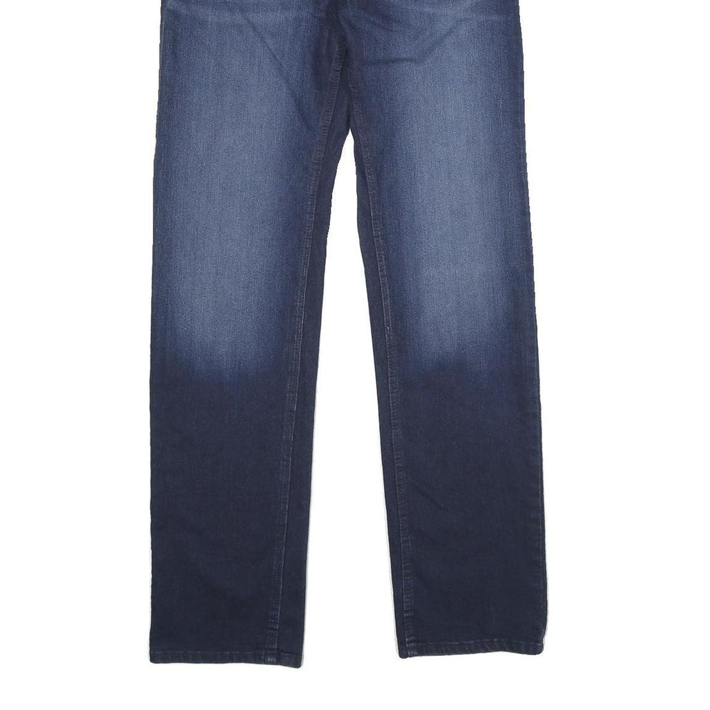 GUESS Mens Jeans Blue Relaxed Straight Denim Medium W31 L36 Classic Casual