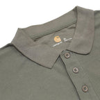 CARHARTT Mens Green Polo Shirt XL Short Sleeve Plain Pocket Logo Workwear
