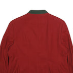 ALLWERK Womens Red Wool Button Jacket UK 18 Classic Tailored Plain Stylish