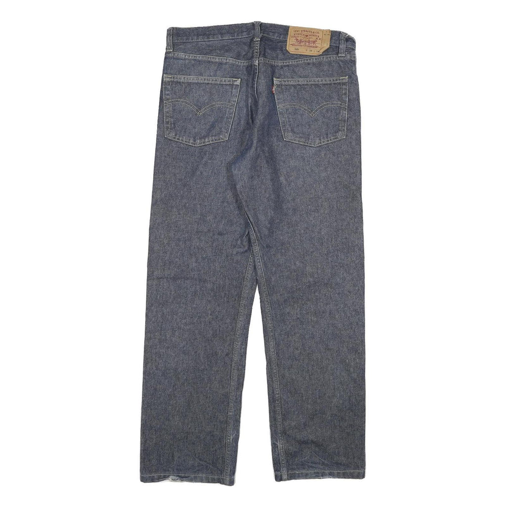 LEVI'S 501 Mens Jeans Blue Regular Straight Denim Medium W34 L30 Classic Button