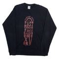 NIKE Mens T-Shirt Black Long Sleeve M