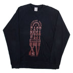NIKE Mens T-Shirt Black Long Sleeve M