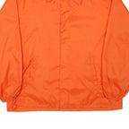 HOLLYWOOD DESIGN Mens Orange Nylon Button Jacket XL Plain Classic Casual