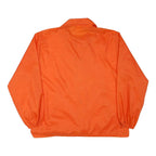 HOLLYWOOD DESIGN Mens Orange Nylon Button Jacket XL Plain Classic Casual