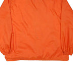 HOLLYWOOD DESIGN Mens Orange Nylon Button Jacket XL Plain Classic Casual