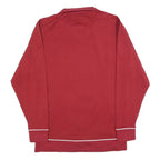 NIKE Mens Red Jacket S Polyester Blend Plain Zip Sports Casual Lightweight