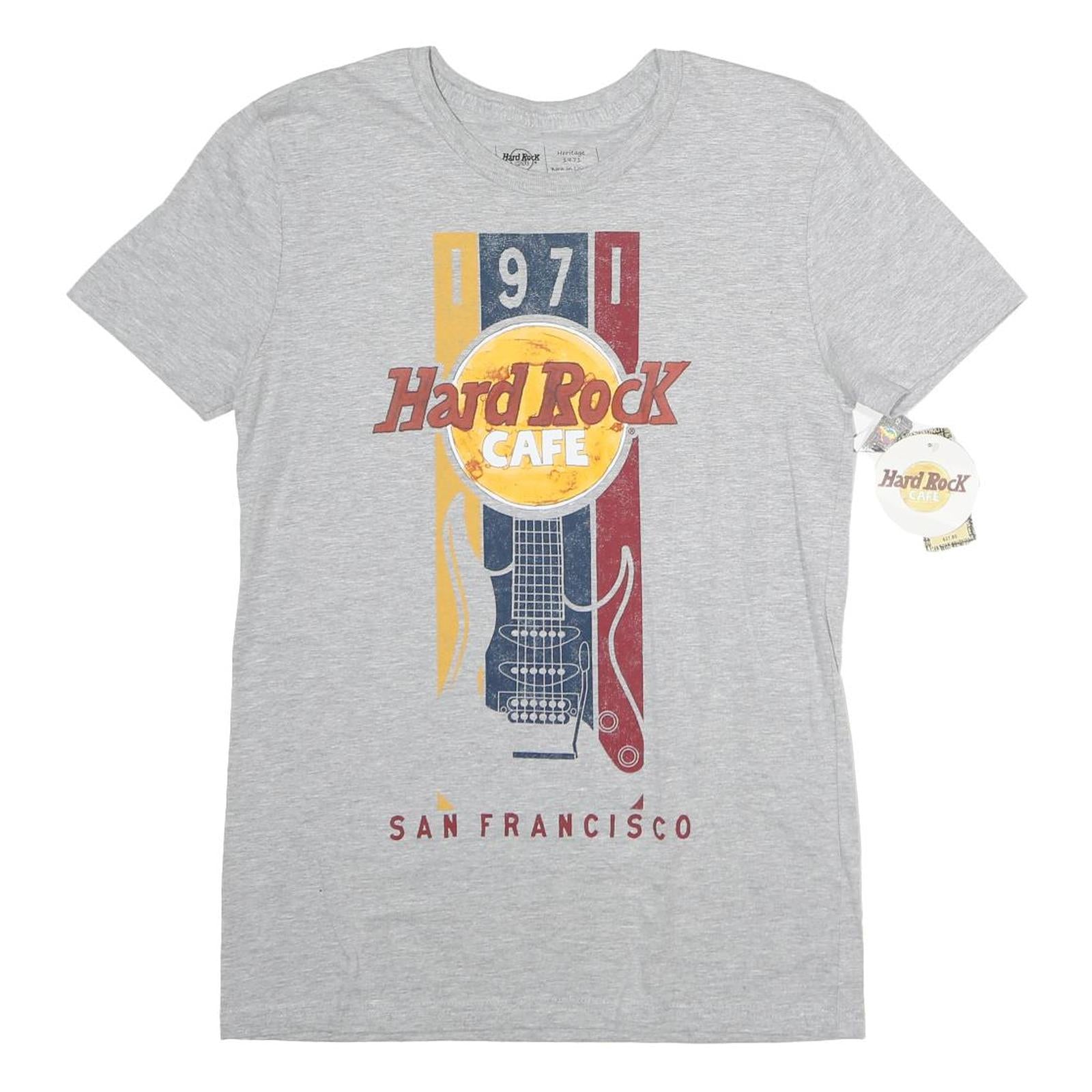 HARD ROCK CAFE Mens Grey 1971 San Francisco Graphic T-Shirt S Short Sleeve Crew