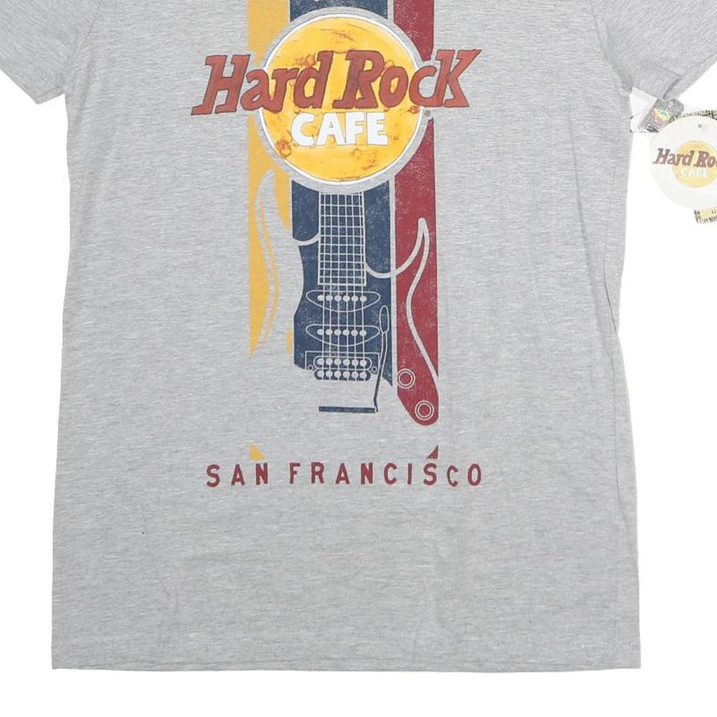 HARD ROCK CAFE Mens Grey 1971 San Francisco Graphic T-Shirt S Short Sleeve Crew
