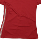 ADIDAS Womens Red & Gold Modern T-Shirt M Short Sleeve Round Neck Sporting Style
