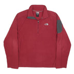 THE NORTH FACE Mens Red & Grey Outdoor Patterned Pullover Crew Neck Basic Knit L