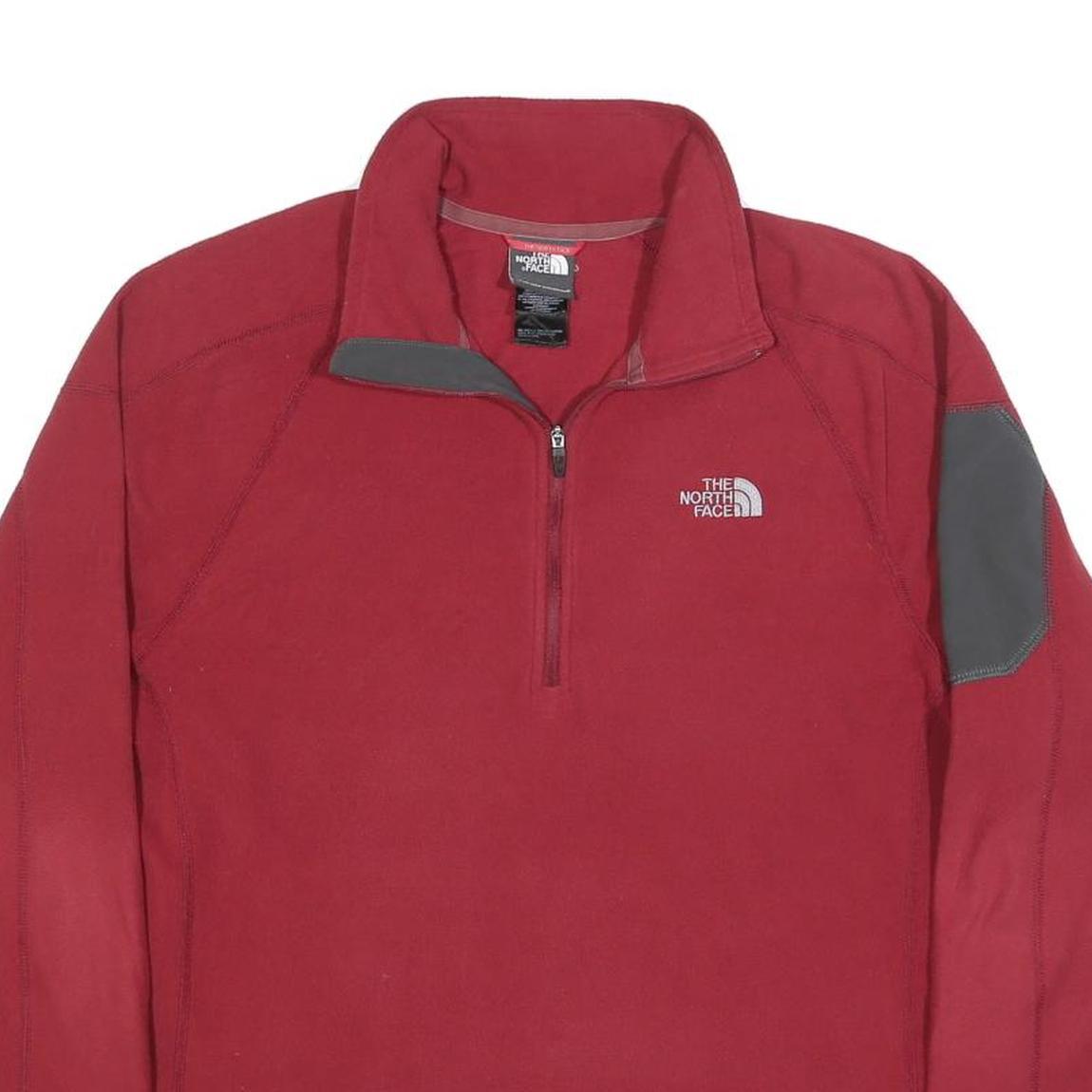 THE NORTH FACE Mens Red & Grey Outdoor Patterned Pullover Crew Neck Basic Knit L