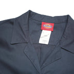 DICKIES Womens Navy Blue Cotton Blend Slim Dungarees XS W28 L30 Workwear