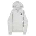 CARHARTT Womens Grey Hoodie XS Logo Graphic Cotton Blend Pullover