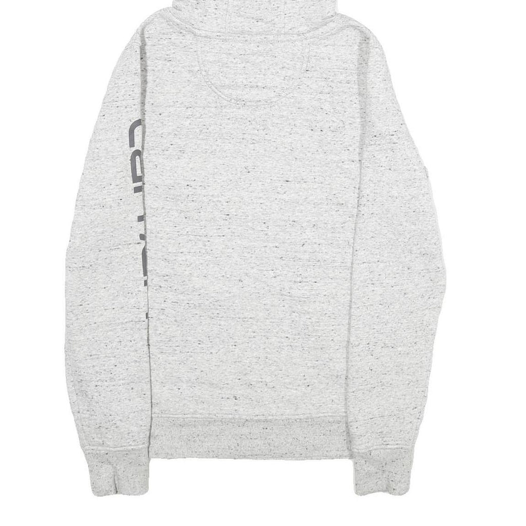 CARHARTT Womens Grey Hoodie XS Logo Graphic Cotton Blend Pullover
