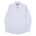 BOSS HUGO BOSS Mens Blue Plain Shirt L Cotton Long Sleeve Button Collar