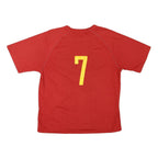 ADIDAS Mens Red Coronado Graphic T-Shirt M Short Sleeve Crew Neck Sportswear