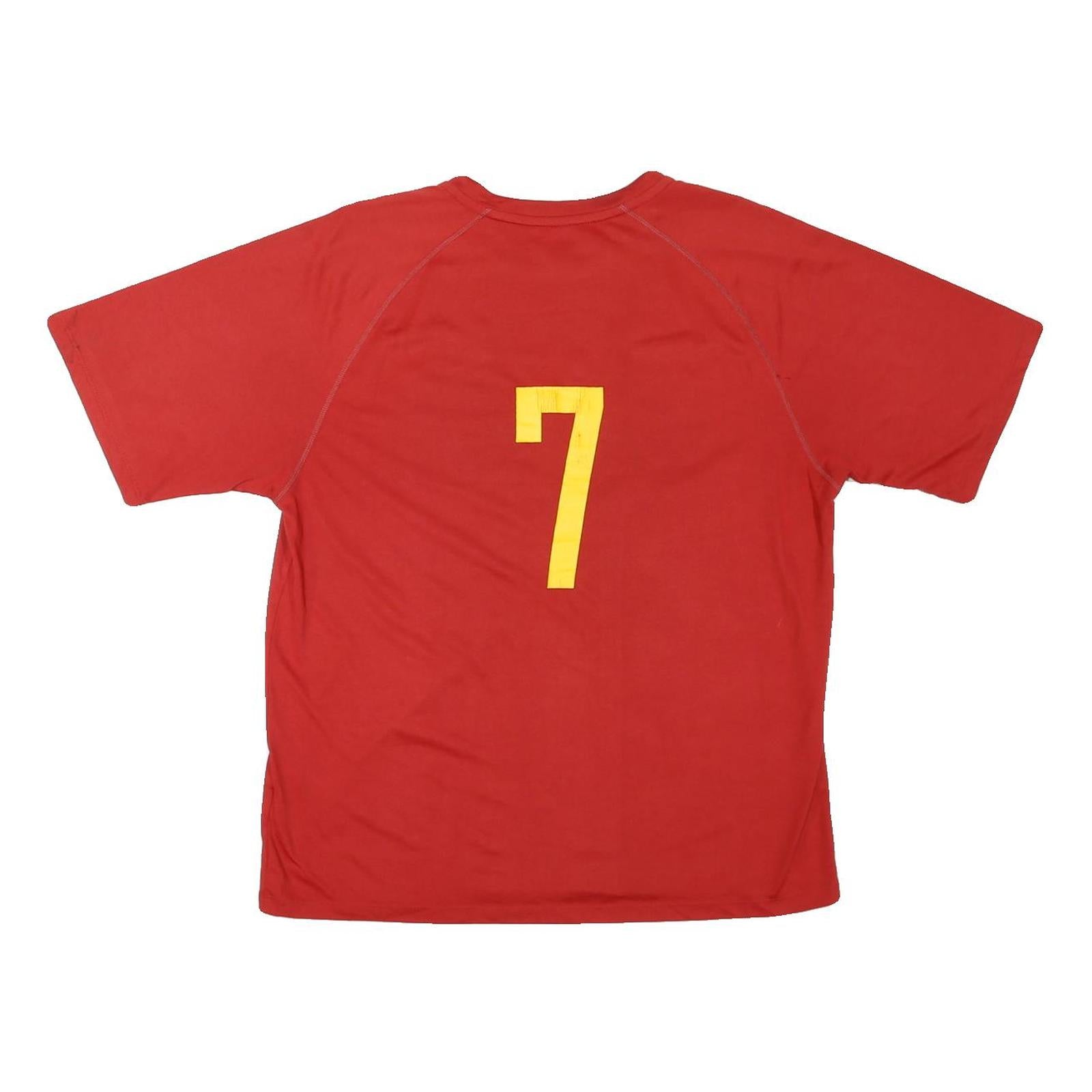 ADIDAS Mens Red Coronado Graphic T-Shirt M Short Sleeve Crew Neck Sportswear