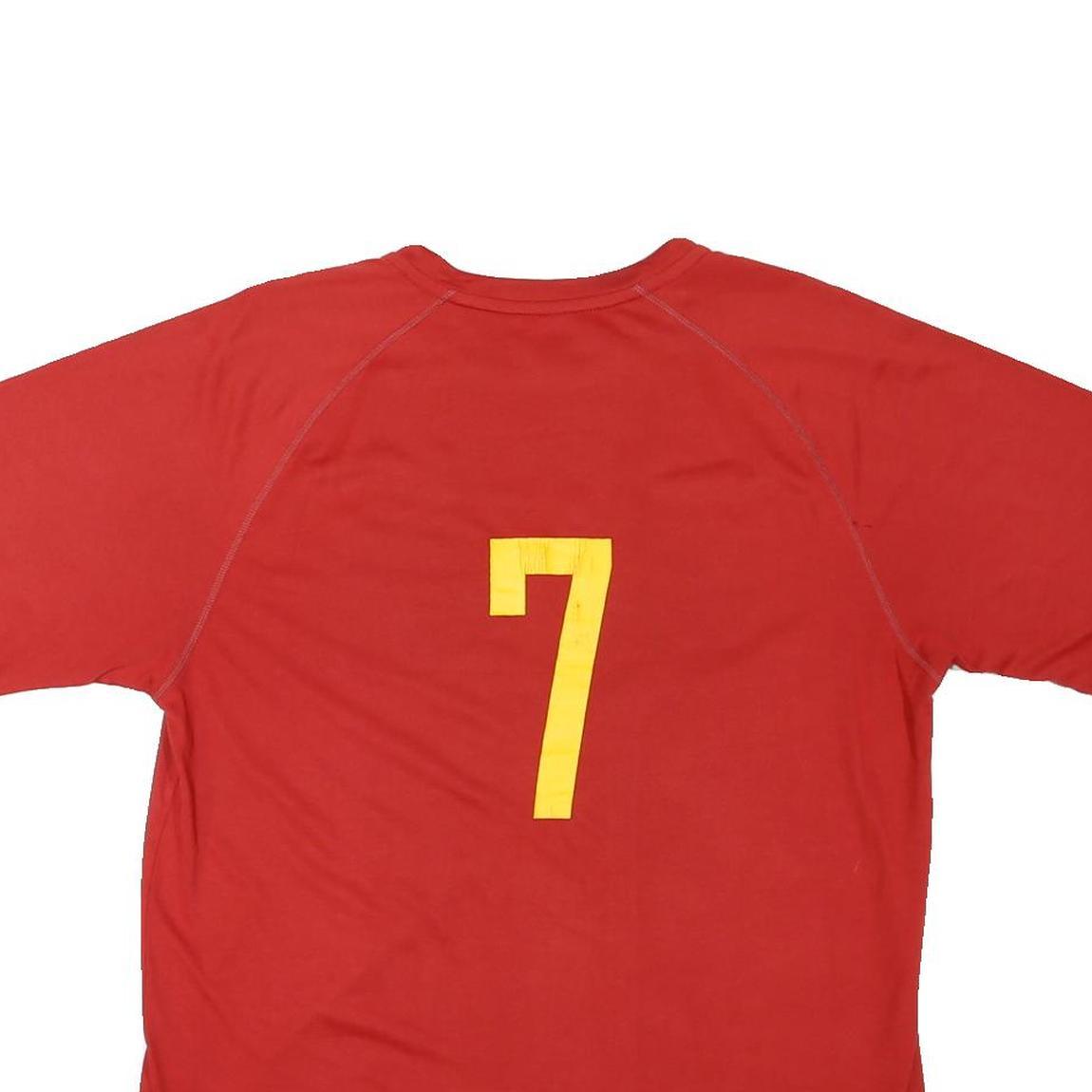 ADIDAS Mens Red Coronado Graphic T-Shirt M Short Sleeve Crew Neck Sportswear