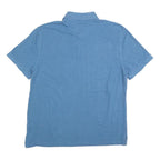 TOMMY HILFIGER Mens Blue Short Sleeve Plain Polo Shirt XL Classic Cotton