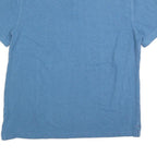 TOMMY HILFIGER Mens Blue Short Sleeve Plain Polo Shirt XL Classic Cotton