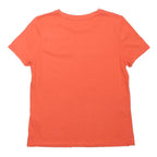 TOMMY HILFIGER Mens Orange Cotton Blend T-Shirt S Short Sleeve Crew Neck Logo