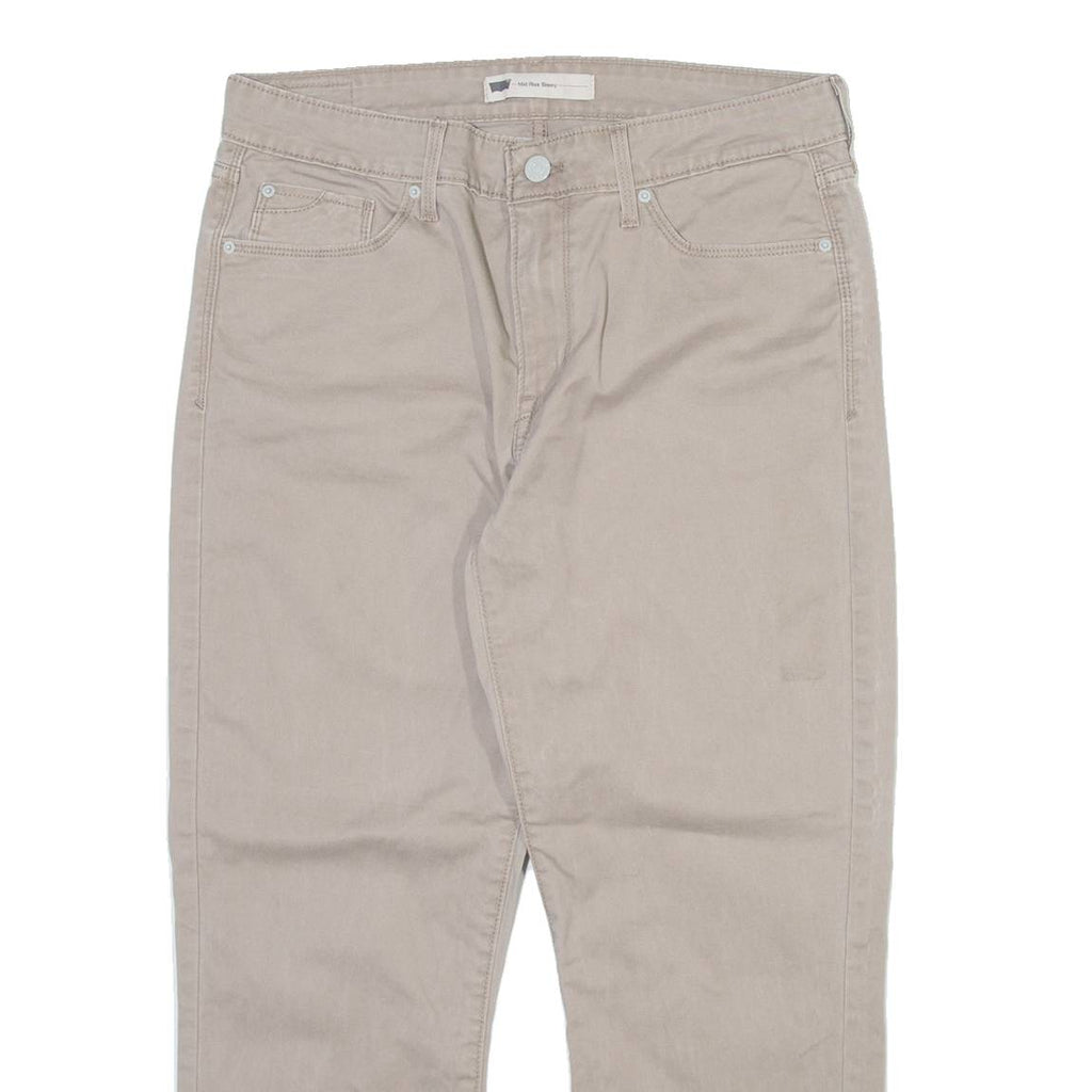 LEVI'S Womens Trousers Grey Slim Straight W31 L24