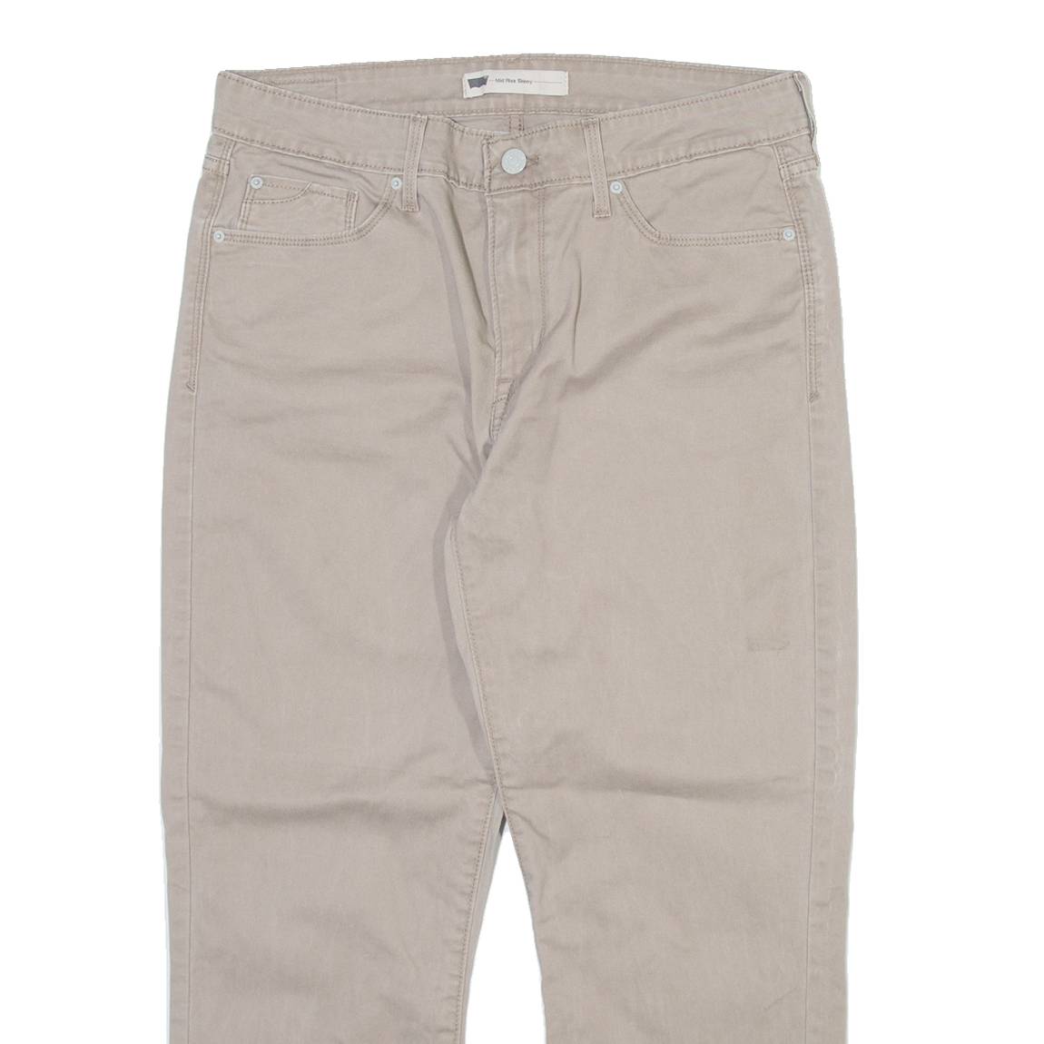 LEVI'S Womens Trousers Grey Slim Straight W31 L24