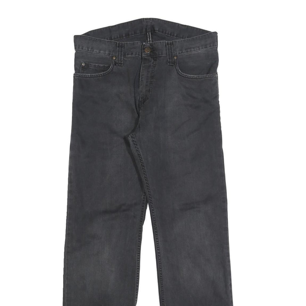 CARHARTT Mens Jeans Black Regular Straight Denim W33 L32 Classic Workwear