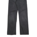 CARHARTT Mens Jeans Black Regular Straight Denim W33 L32 Classic Workwear