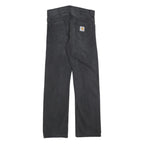 CARHARTT Mens Jeans Black Regular Straight Denim W33 L32 Classic Workwear