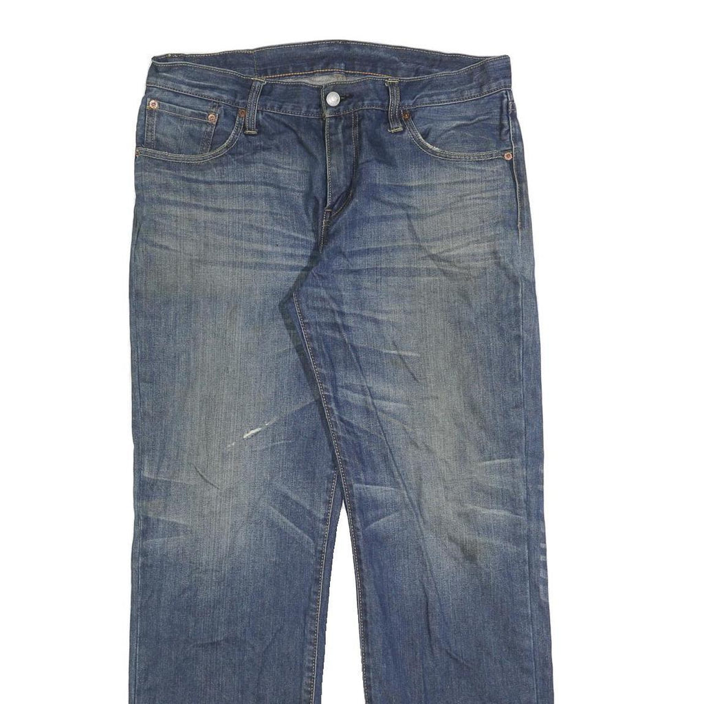 LEVI'S 502 Mens Jeans Blue Regular Straight Denim Medium W34 L34 Classic Fit Zip