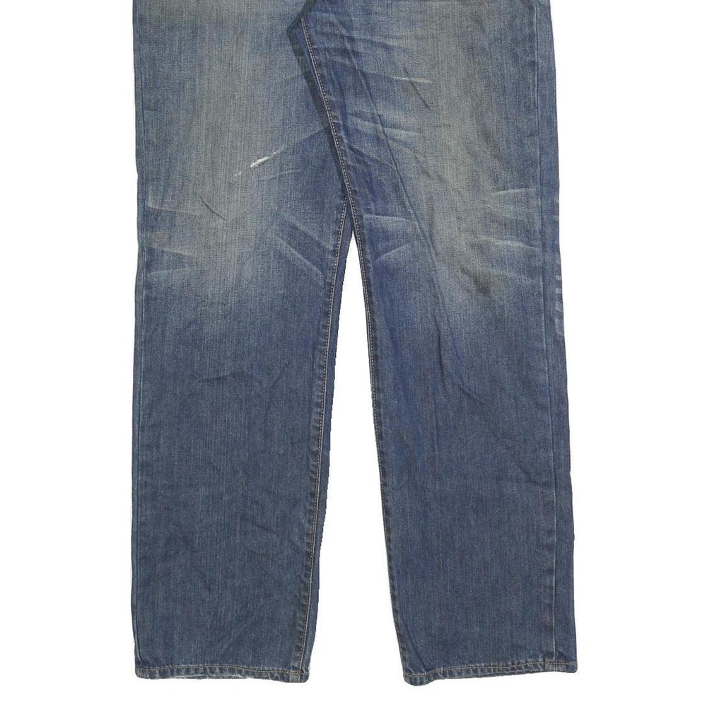 LEVI'S 502 Mens Jeans Blue Regular Straight Denim Medium W34 L34 Classic Fit Zip