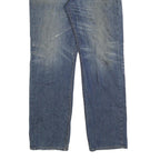 LEVI'S 502 Mens Jeans Blue Regular Straight Denim Medium W34 L34 Classic Fit Zip