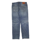 LEVI'S 502 Mens Jeans Blue Regular Straight Denim Medium W34 L34 Classic Fit Zip
