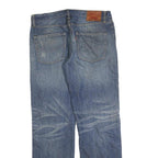 LEVI'S 502 Mens Jeans Blue Regular Straight Denim Medium W34 L34 Classic Fit Zip