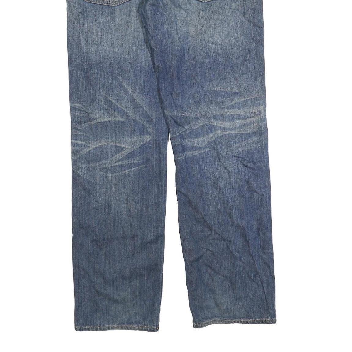 LEVI'S 502 Mens Jeans Blue Regular Straight Denim Medium W34 L34 Classic Fit Zip