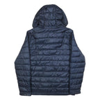 DICKIES Mens Navy Blue Outdoor Jacket M Polyester Plain Hooded Zip