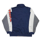 NIKE Boys Navy Blue Grey & White Track Jacket L Polyester Blend Zip