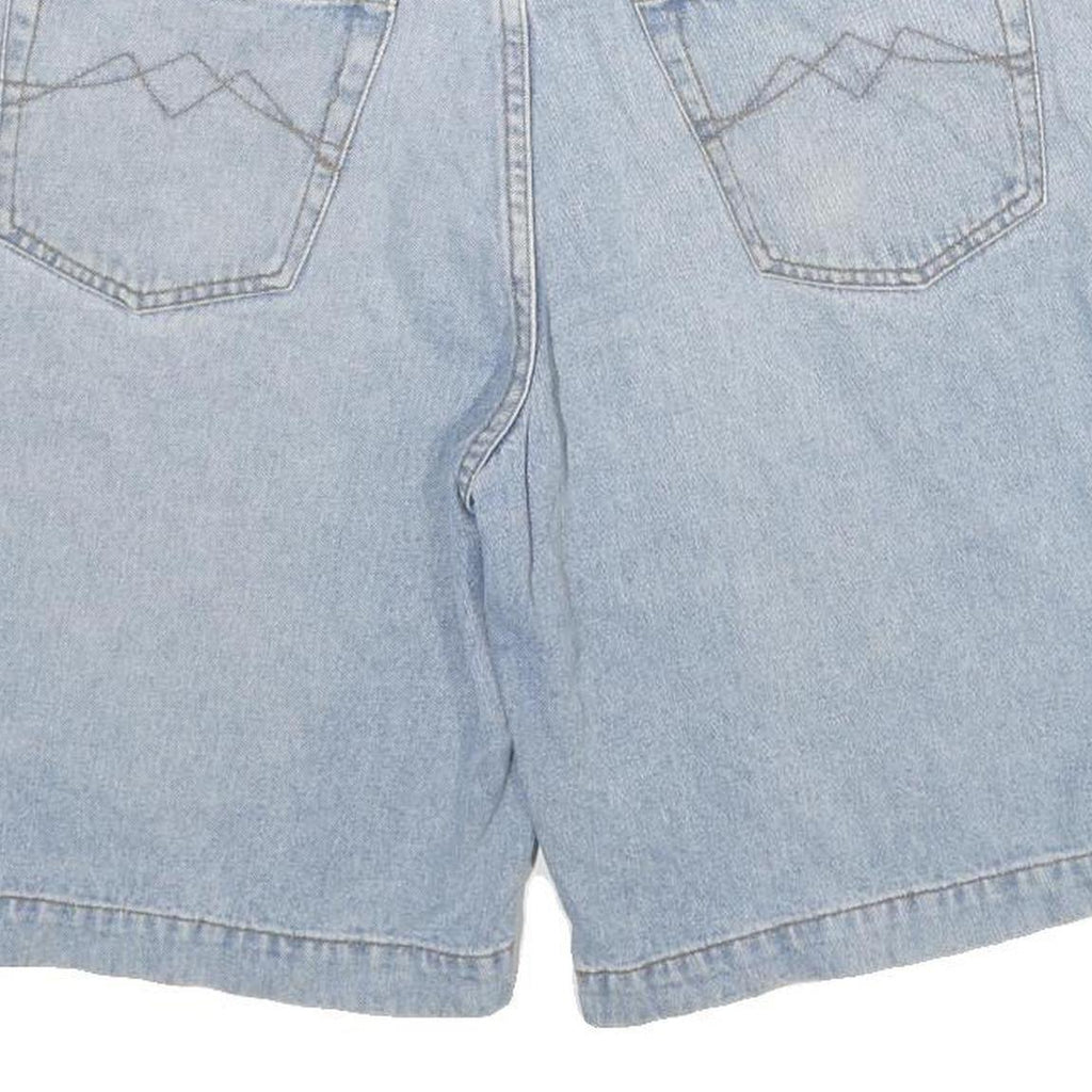 C&A Mens Shorts Blue Denim Casual M W32 Classic Cotton Relaxed Fit