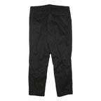 NAUTICA Womens Cotton Blend Black Slim Straight Trousers W31 L26 Stylish Zip
